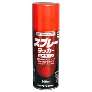 ロックペイント スプレーラッカー 丸パターン No.5000 レッド 300ml H62-5021 ...