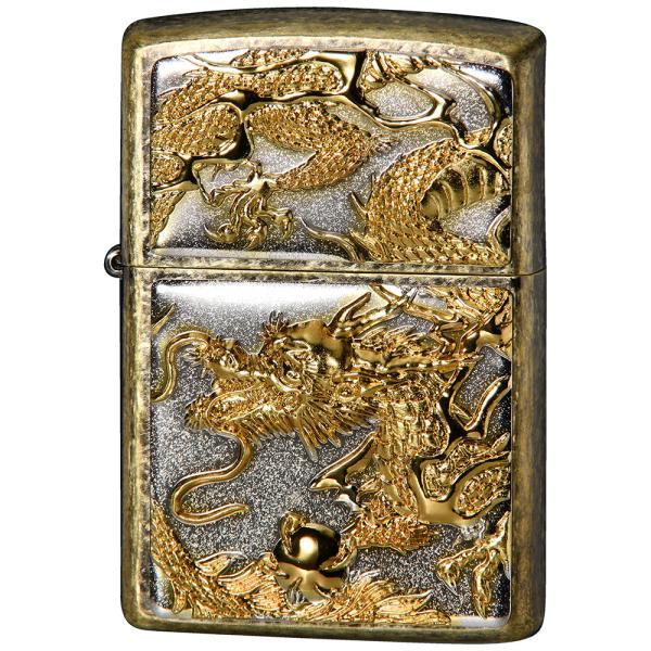 ZIPPO(ジッポー) Z3D-DR SG 立体電鋳板 ブラスバレル 3D ドラゴン オイルライター