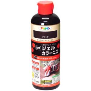 まとめ買い アサヒペン ジェルカラーニス 270ml ブラック 〔3個セット〕｜kireshop