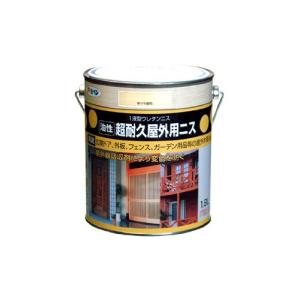 （まとめ買い）アサヒペン 油性超耐久屋外用ニス 1.8L 半ツヤ透明 〔3缶セット〕｜kireshop