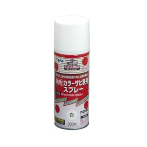 アサヒペン カラーサビ鉄用スプレー 300ML 白｜kireshop