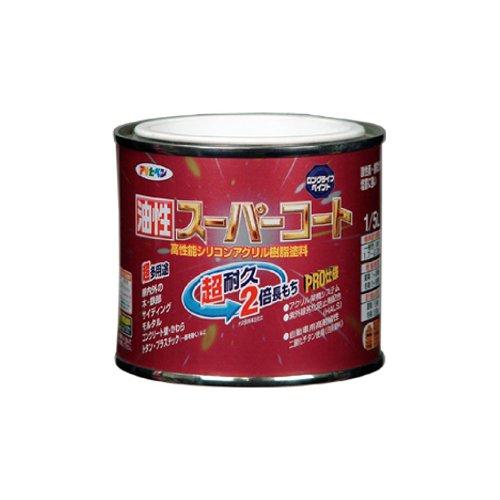 まとめ買い アサヒペン 油性スーパーコート 1/5L オーシャンブルー 〔5缶セット〕