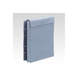 （まとめ買い）ファイル 布製図面袋 面ファスナー式 ZN-L05D 00063071 〔5枚セット〕