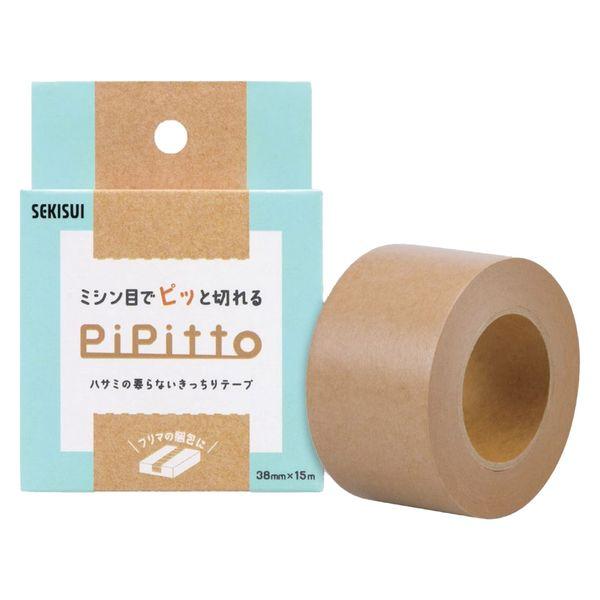 積水 ミシン目入りクラフトテープ PiPitto 幅38mm×長さ15m 1巻入 K54PT02