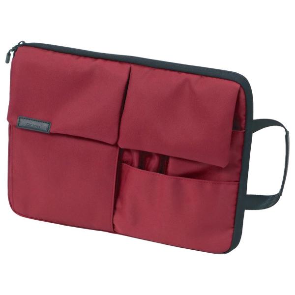 （まとめ買い）クツワ 収納 Dr.ion マルチワークケース バッグインバッグ B5 ボルドー 30...