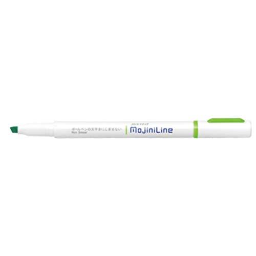 （まとめ買い）ゼブラ 蛍光ペン ジャストフィット モジニライン 緑 WKS22-G 〔10本セット〕