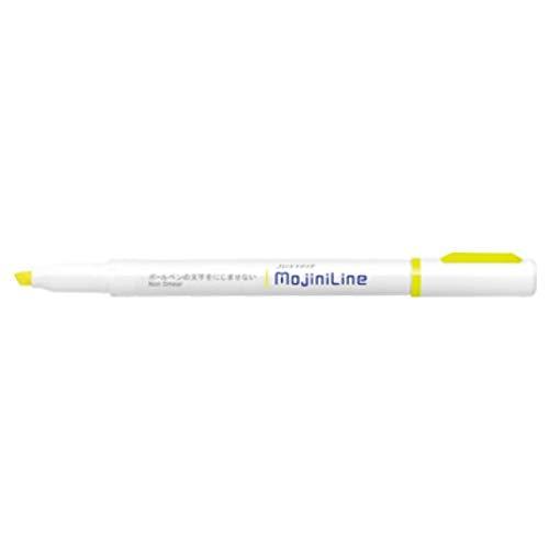 （まとめ買い）ゼブラ 蛍光ペン ジャストフィット モジニライン 黄 WKS22-Y 〔10本セット〕
