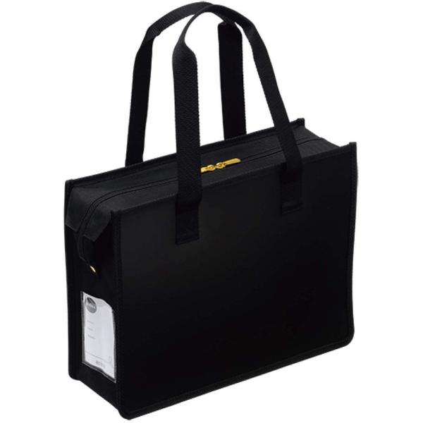 サクラクレパス ノータム・オフィストートバッグ ファスナー付 ブラック UNT-A4JC#49