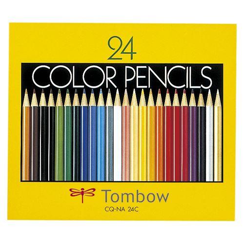 （まとめ買い）トンボ鉛筆 色鉛筆紙箱24色NA CQ-NA24C 00019370 〔×3〕
