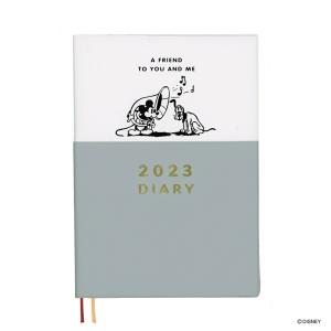 発送 ダイゴー 手帳 2023年 ディズニーダイアリー 1週間＋横罫 B6 ミッキー＆プルート E6177