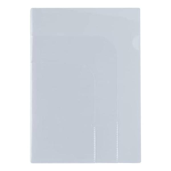 メール便発送 ナカバヤシ filemo ファイルモ 3ポケットホルダー A4 ライトグレー CHT-...