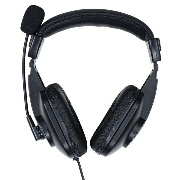 （まとめ買い）ナカバヤシ 4極ヘッドセット ブラック MHM-STB29BK 〔3個セット〕