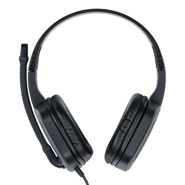 （まとめ買い）ナカバヤシ 4極ヘッドセット ブラックxレッド MHM-SGM30BKR 〔3個セット...