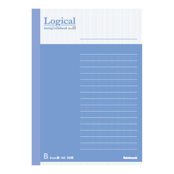 （まとめ買い）ナカバヤシ スイング・ロジカルノート A6 B罫 50枚 ブルー COC-ノ-A601...