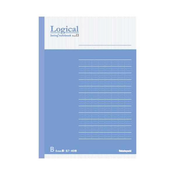 メール便発送 ナカバヤシ スイング・ロジカルノート B7 B罫 40枚 ブルー COC-ノ-B701...