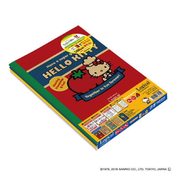 メール便発送 ナカバヤシ スイング・ロジカルノート セミB5 ハローキティ A罫 30枚 5冊パック...