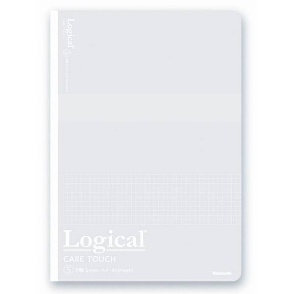 メール便発送 ナカバヤシ ロジカル・ケアタッチ・抗ウイルス表紙ノート A4サイズ 方眼5mm NA4...