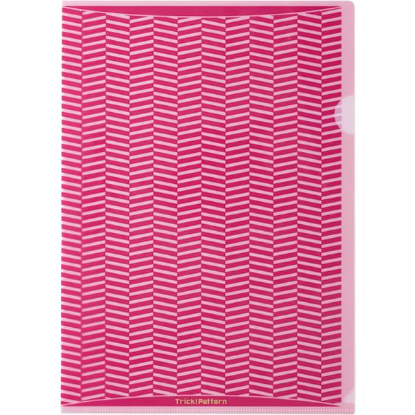 （まとめ買い）ヒサゴ トリック  クリアフォルダ 書類の目隠しに A4 ピンク OP2449 〔×3...