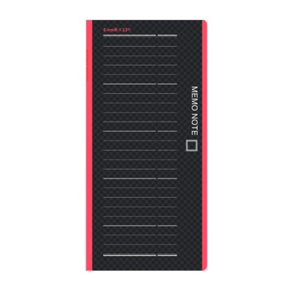 メール便発送 コレクト プログラムシリーズ薄型手帳 MEMO NOTE 6ミリ罫 紙幣サイズ CN-...