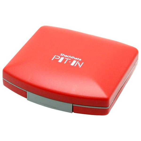 （まとめ買い）シヤチハタ 印章ケース ピット・イン(エコス) Cタイプ レッド CPN-1ECレツド...