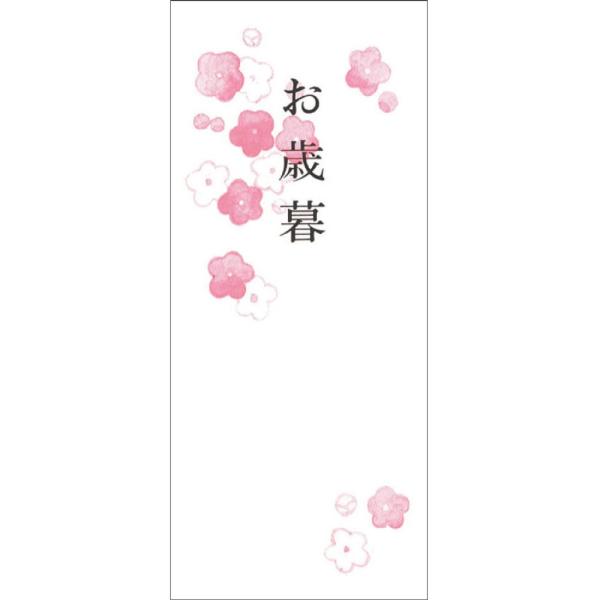 （まとめ買い）ササガワ プリンタ対応 札紙 短冊のし 花柄 お歳暮 幅広 100枚入 28-52 〔...