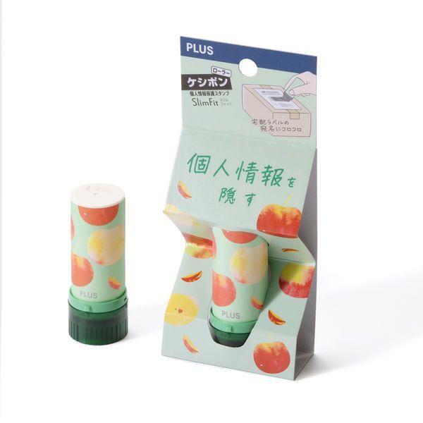 （まとめ買い）プラス 個人情報保護スタンプ ローラーケシポン スリムフィット アップル IS-600...
