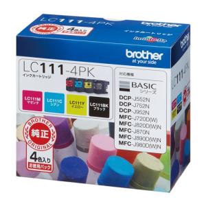 ブラザー インクカートリッジ LC111-4PK（4色パック）×1個の商品画像