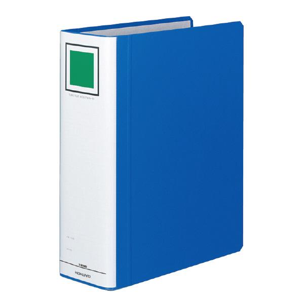 （まとめ買い）コクヨ チューブファイル エコツインR S型 A4縦 80ミリとじ 2穴 青 フ-RT...