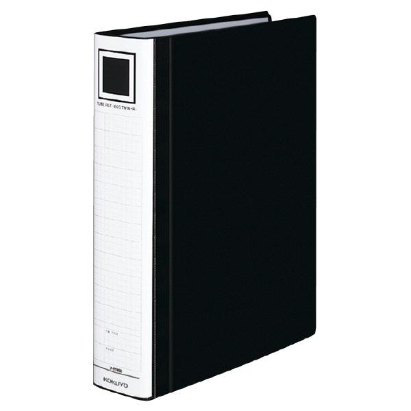 （まとめ買い）コクヨ チューブファイル エコツインR S型 A4縦 50ミリとじ 2穴 黒 フ-RT...