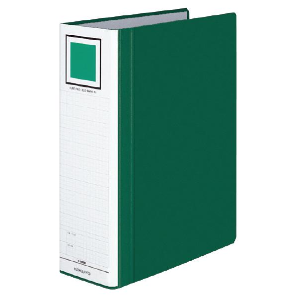 （まとめ買い）コクヨ チューブファイル エコツインR S型 A4縦 80ミリとじ 2穴 緑 フ-RT...