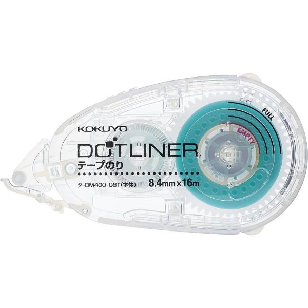 （まとめ買い）コクヨ テープのり ドットライナー 透明 本体 強粘着 16m タ-DM400-08T...