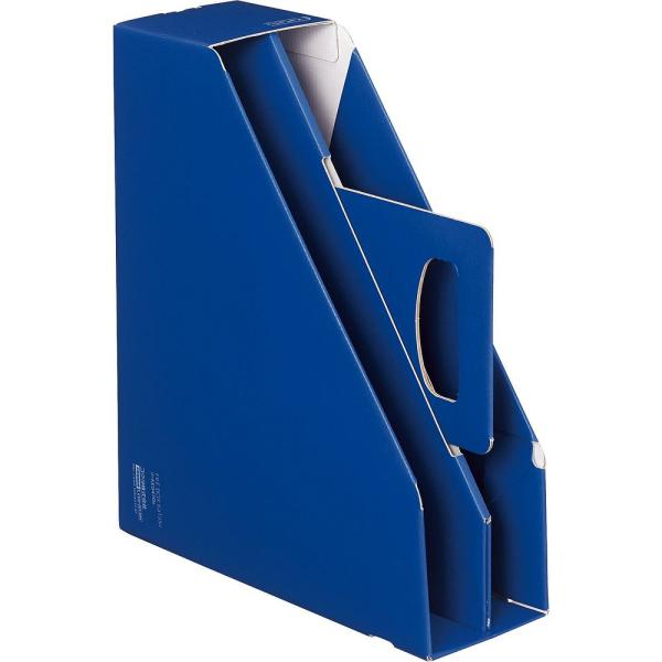 （まとめ買い）コクヨ ファイルボックス KaTaSu 取っ手付 スタンドタイプ A4 ブルー フ-K...