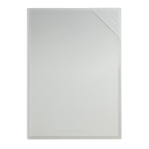メール便発送 コクヨ ハードクリヤーホルダー モッテ A4(A3見開きサイズ) ライトグレー フ-L...