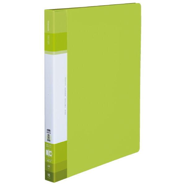 （まとめ買い）コクヨ クリヤーブック Glassele 替紙式 A4 ミドル ライトグリーン ラ-G...