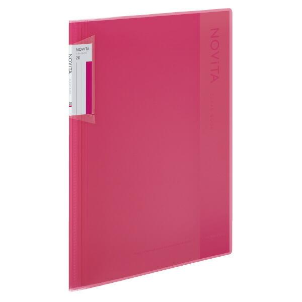 （まとめ買い）コクヨ クリヤーブック ノビータ (固定式) A4 20ポケット ピンク ラ-NV20...
