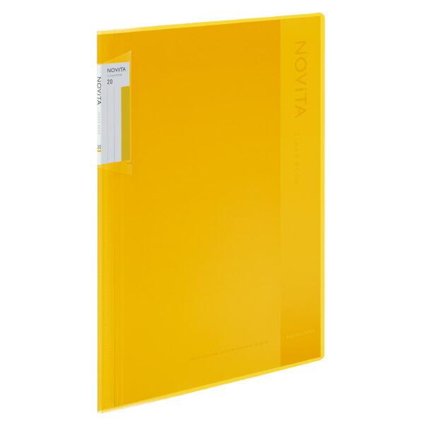 （まとめ買い）コクヨ クリヤーブック ノビータ (固定式) A4 20ポケット 黄 ラ-NV20Y ...