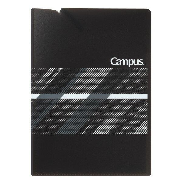 （まとめ買い）コクヨ キャンパス プリントファイル 見開きワイドポケットタイプA4(見開きA3)ブラ...