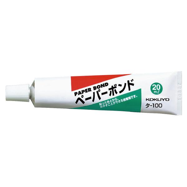 （まとめ買い）コクヨ ペーパーボンド 20ml クリーナー付 タ-100 〔10個セット〕