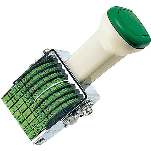 メール便発送 コクヨ スタンプ 回転印 欧文数字 明朝体 5号 8連 IS-5-8