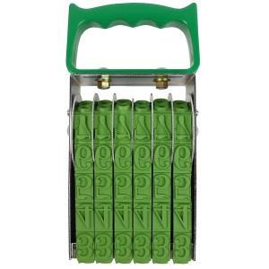 コクヨ 回転印 欧文数字 明朝体 特大号 6連 IS-20-6