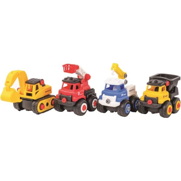 ジョーゼン はじめて組み立てシリーズ はたらくクルマ大集合セット JYCC008-BYRY 3歳以上