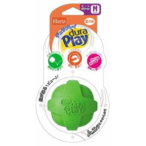 住商アグロ ハーツ デュラプレイ ボール Mサイズ ネオングリーン 犬用おもちゃ