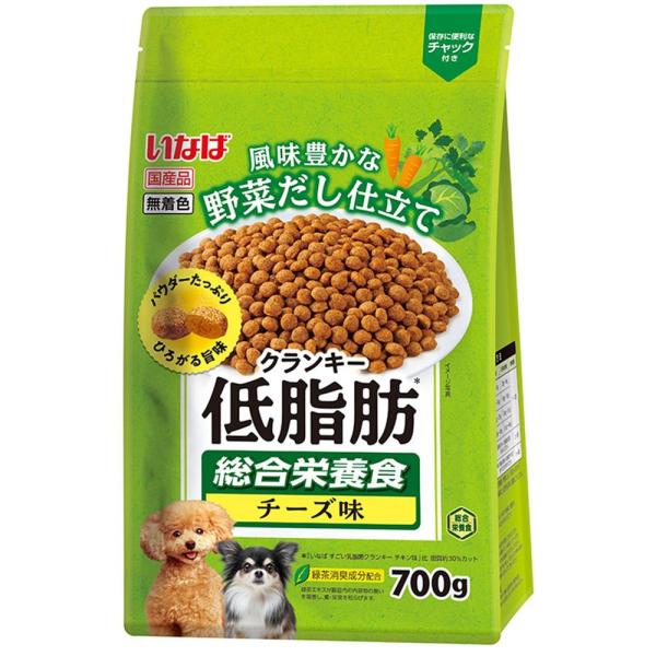 （まとめ買い）いなばペットフード いなば 低脂肪クランキー 野菜だし チーズ味 700g 犬用フード...