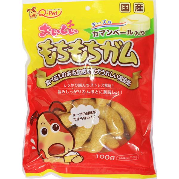 （まとめ買い）九州ペットフード おいしいもちもちガム チーズ味 カマンベール入り 100g 犬用おや...