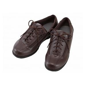 徳武産業 あゆみシューズ 介護靴 外出用 コンフォートIII 3E 茶 両足5L