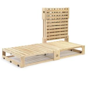 桐らくね 高さ24センチタイプ 1年保証版  折りたためる総桐製ベッド