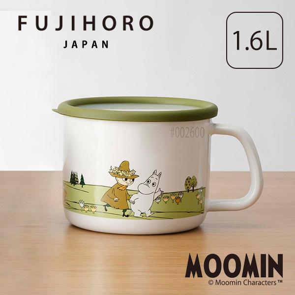 みそポット 味噌ポット ホーロー 富士ホーロー MOOMIN(ムーミンオリーブ) MTG-14MP ...