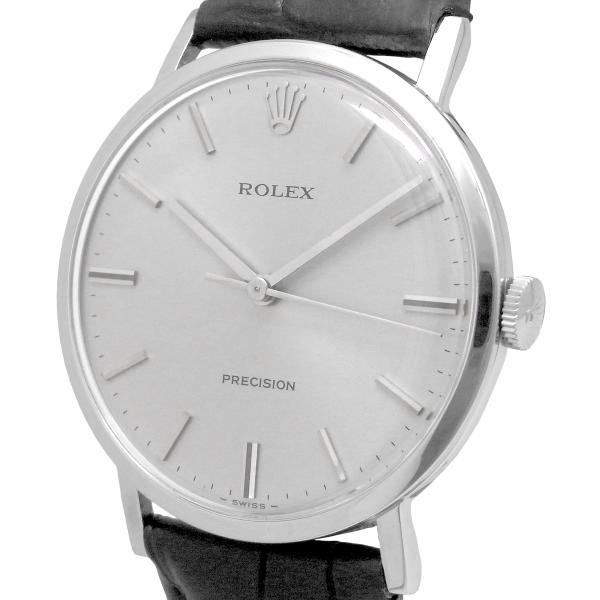 ロレックス プレシジョン 手巻き 34.110 シルバー文字盤 メンズ アンティーク ROLEX P...