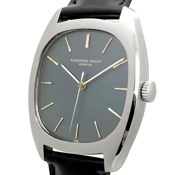 オーデマ・ピゲ 5369 トノーケース メンズ 手巻き 青文字盤 AUDEMARS PIGUET オ...
