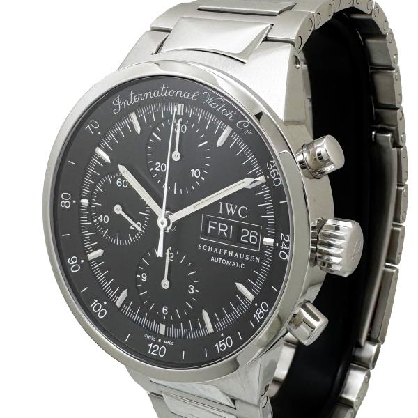 IWC GST クロノグラフ IW370708 デイデイト メンズ 黒文字盤 自動巻き オートマ Ｉ...